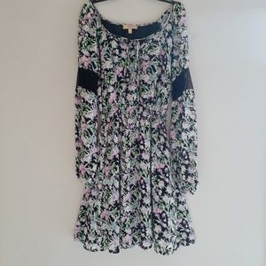 Princess Vera Wang Floral Long Sleeve Dress